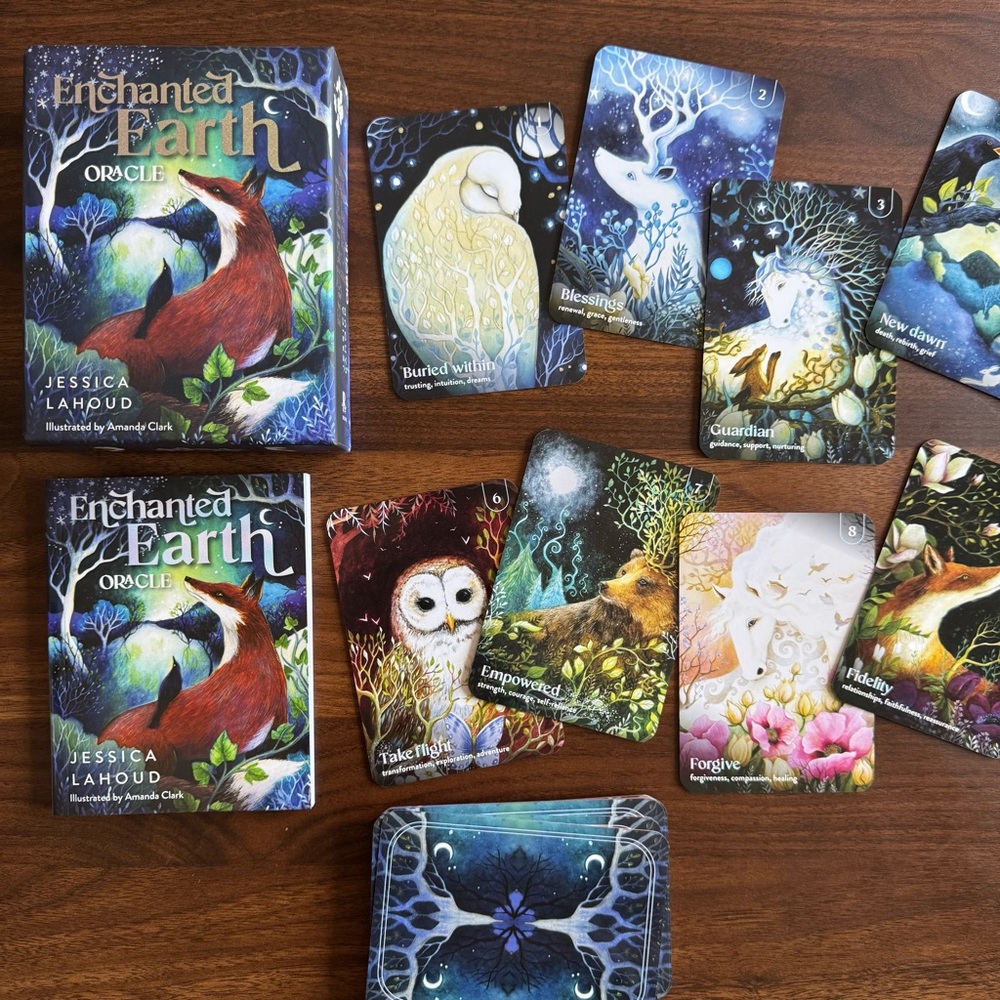 ✨SOLD✨Enchanted Earth Oracle Deck - Jessica Lahoud (Illustrated)